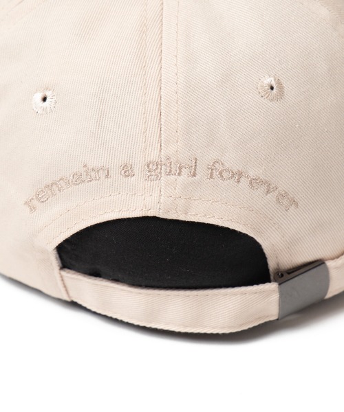 WEGO（ウィゴー）の「WEGO/フロントバック刺繍キャップ（キャップ・レディース・オフホワイト/ブラック系2/ブラック・FREE）」の7枚目の写真