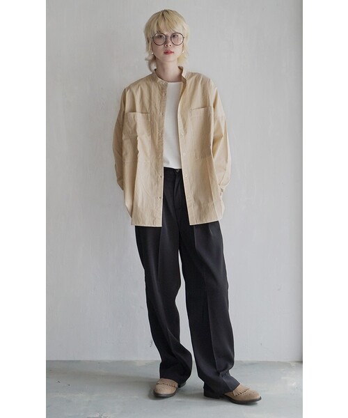 zootie（ズーティー）の「シルキースムースコットン Tシャツ［七分袖］（Tシャツ/カットソー・レディース・ライトブルー/ブラック/ライトグレー/ネイビー/ミント/オフホワイト/カーキ/グレイッシュベージュ・LL/M/L）」の22枚目の写真