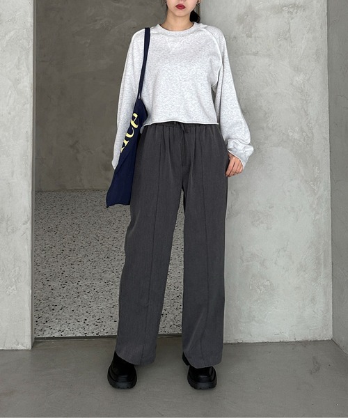 maison special / ダブルウエスト イージーパンツ SALE】Double Waist Side Button Pants