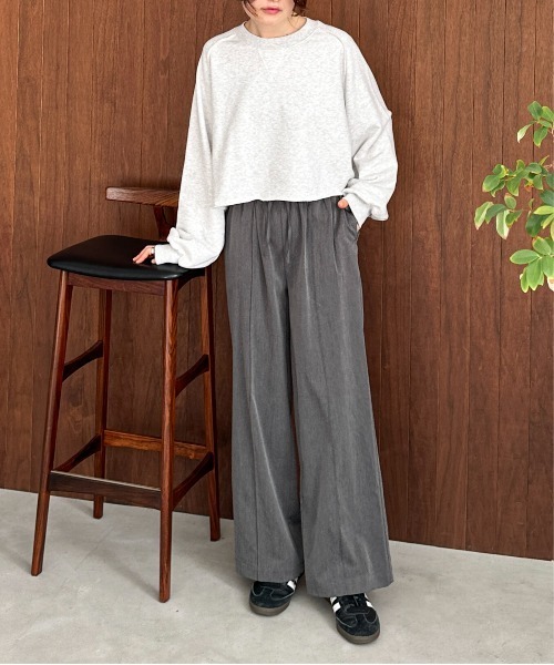 ◇ ⊇ feepur イージーパンツ サイズM グレー レディース E