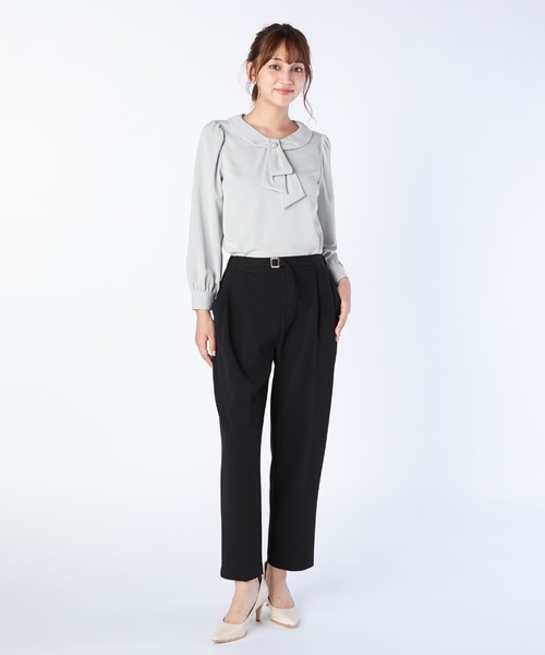 LAISSE PASSE(レッセパッセ)の「テーパードパンツ(その他パンツ・レディース・ブラック/スモークピンク・SMALL/MEDIUM)」の3枚目の写真