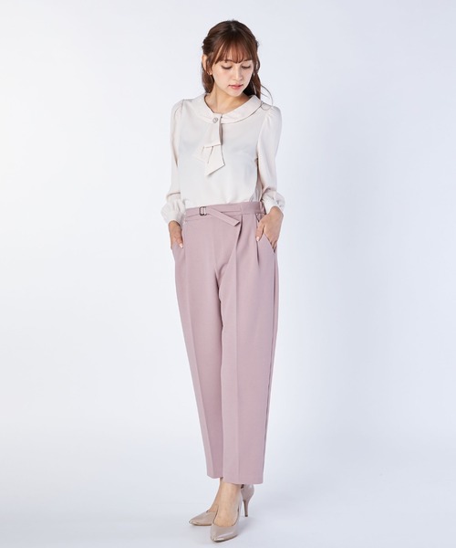 LAISSE PASSE(レッセパッセ)の「テーパードパンツ(その他パンツ・レディース・ブラック/スモークピンク・SMALL/MEDIUM)」の11枚目の写真