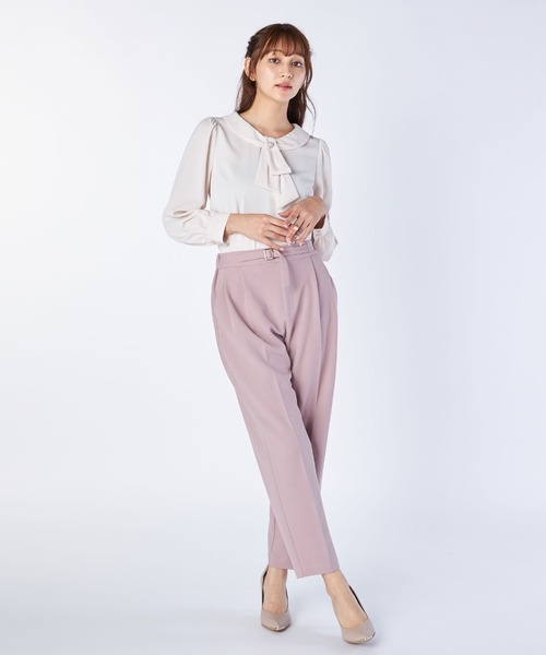 LAISSE PASSE(レッセパッセ)の「テーパードパンツ(その他パンツ・レディース・ブラック/スモークピンク・SMALL/MEDIUM)」の12枚目の写真