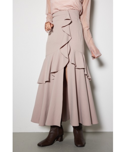 rienda（リエンダ）の「ダブルフリルスリットスコートショートパンツ