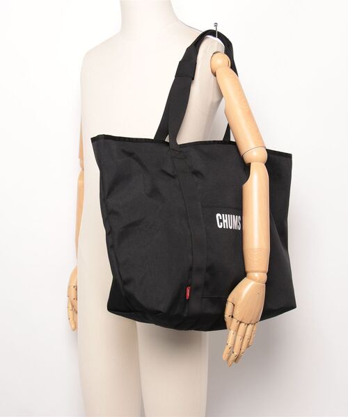 CHUMS（チャムス）の「CHUMS/チャムス　リサイクル チャムス デイリートート　Recycle CHUMS Daily Tote（トートバッグ・メンズ・ブラック/ブラウン・FREE）」の12枚目の写真