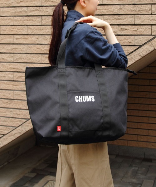 CHUMS（チャムス）の「CHUMS/チャムス　リサイクル チャムス デイリートート　Recycle CHUMS Daily Tote（トートバッグ・メンズ・ブラック/ブラウン・FREE）」の2枚目の写真