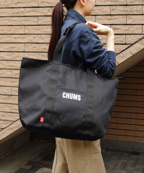 CHUMS（チャムス）の「CHUMS/チャムス　リサイクル チャムス デイリートート　Recycle CHUMS Daily Tote（トートバッグ・メンズ・ブラック/ブラウン・FREE）」の3枚目の写真