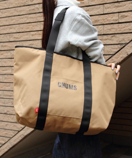 CHUMS（チャムス）の「CHUMS/チャムス　リサイクル チャムス デイリートート　Recycle CHUMS Daily Tote（トートバッグ・メンズ・ブラック/ブラウン・FREE）」の8枚目の写真