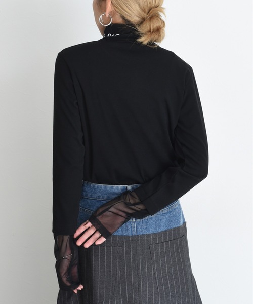 フロッキーテキストハイネックトップス Eimee Law│Eimee Law