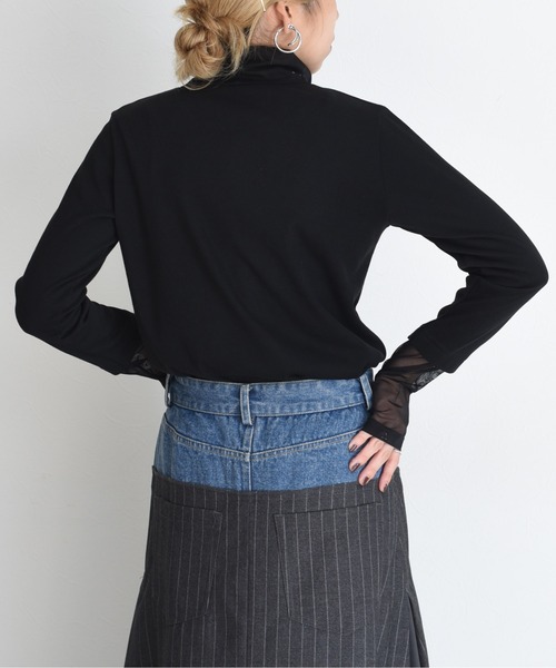 フロッキーテキストハイネックトップス Eimee Law│Eimee Law