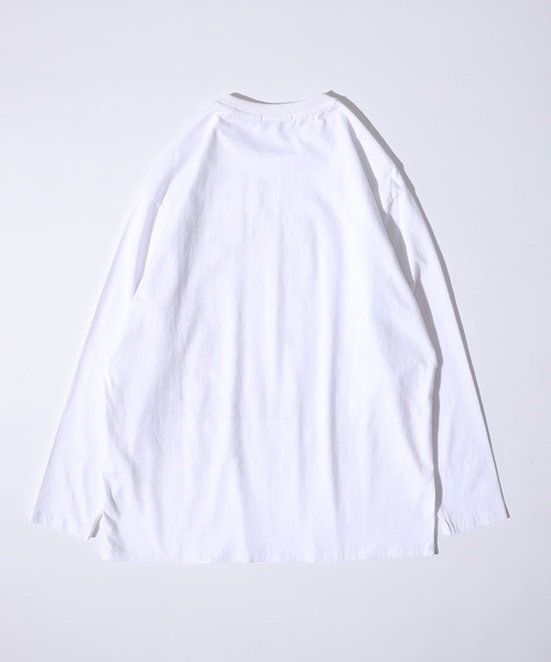 RE730(アールイーセブンサーティー)の「Big logo long sleeve T-shirt / ビックロゴロンT unisex(Tシャツ/カットソー・メンズ・ホワイト/ブラック・M/L)」の16枚目の写真