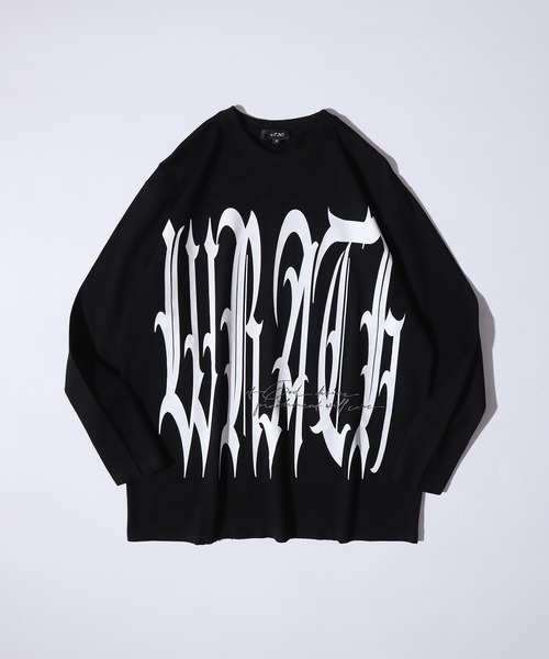 RE730(アールイーセブンサーティー)の「Big logo long sleeve T-shirt / ビックロゴロンT unisex(Tシャツ/カットソー・メンズ・ホワイト/ブラック・M/L)」の13枚目の写真