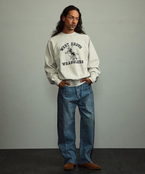 Wrangler　ラグラン スウェット　XL　カウボーイ　ラングラー　トレーナー Wrangler ラグラン スウェット XL カウボーイ ラングラー