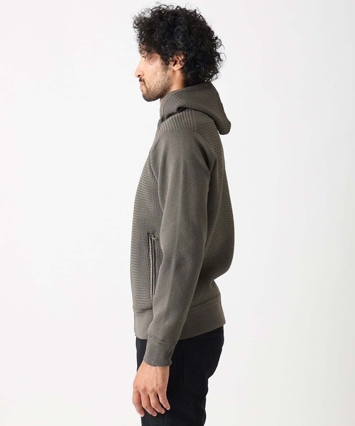MICHEL KLEIN HOMME (ミッシェルクランオム)の「ニットZIPパーカー セットアップ(パーカー・メンズ・ブラック/ブラウン・MEDIUM/LARGE/X-LARGE)」の6枚目の写真