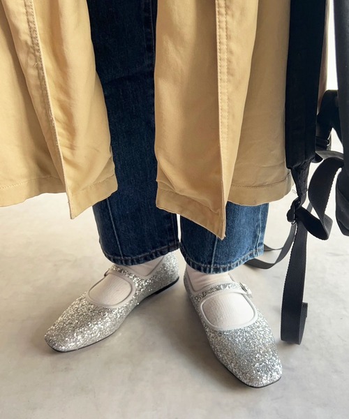 lus.(ラスドット)の「lus. グリッターカンフーシューズ(パンプス・レディース・ブラック/シルバー・S/M/L/LL)」の13枚目の写真