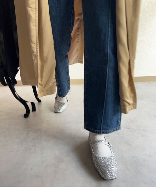 lus.(ラスドット)の「lus. グリッターカンフーシューズ(パンプス・レディース・ブラック/シルバー・S/M/L/LL)」の14枚目の写真