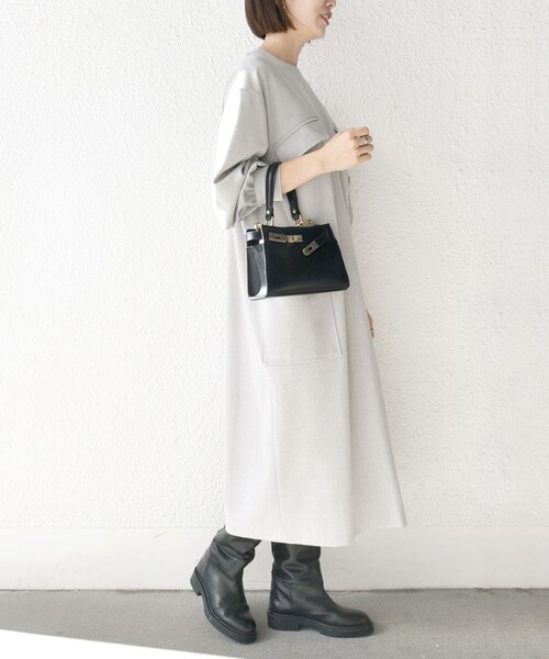 【セール】SHIPS any:〈洗濯機可能〉Iライン ポケット デザイン ワンピース（ワンピース）｜SHIPS any（シップス エニィ）