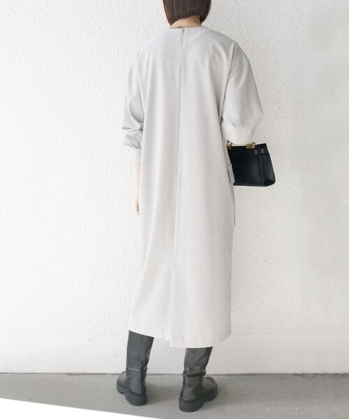 【セール】SHIPS any:〈洗濯機可能〉Iライン ポケット デザイン ワンピース（ワンピース）｜SHIPS any（シップス エニィ）