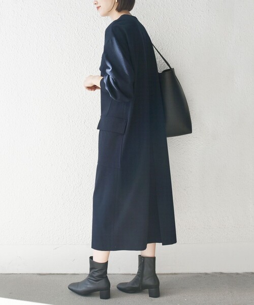 【セール】SHIPS any:〈洗濯機可能〉Iライン ポケット デザイン ワンピース（ワンピース）｜SHIPS any（シップス エニィ）