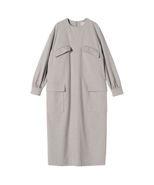 【セール】SHIPS any:〈洗濯機可能〉Iライン ポケット デザイン ワンピース（ワンピース）｜SHIPS any（シップス エニィ）