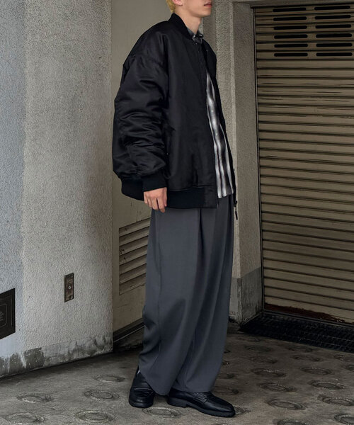 CIAOPANIC(チャオパニック)の「中綿MA-1ジャケット(ダウンジャケット/コート・レディース・ブラック/ベージュ/カーキ・MEDIUM/LARGE)」の21枚目の写真