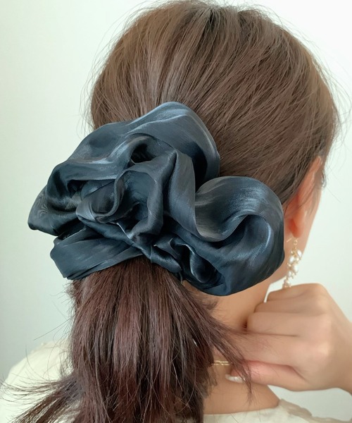 ciite'（シーテ）の「ビッグボリュームシュシュ（シュシュ・レディース・モカ/ベージュ/キャメル/オレンジ/ブルー/ワイン/ブラック・FREE）」の18枚目の写真