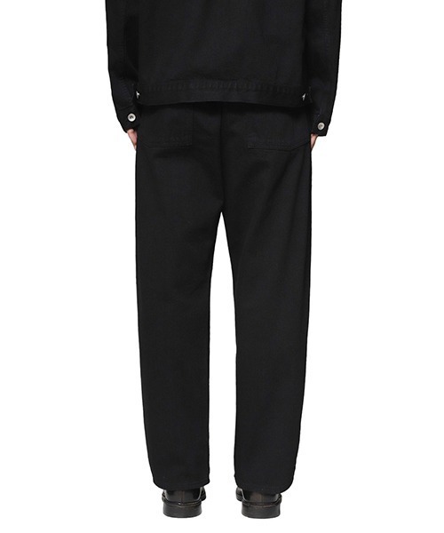 PORTER CLASSIC（ポータークラシック）の「PORTER CLASSIC / ポータークラシック：STEINBECK DENIM PANTS：PC-005-2863[COR]（デニムパンツ・メンズ・ブラック・M）」の5枚目の写真