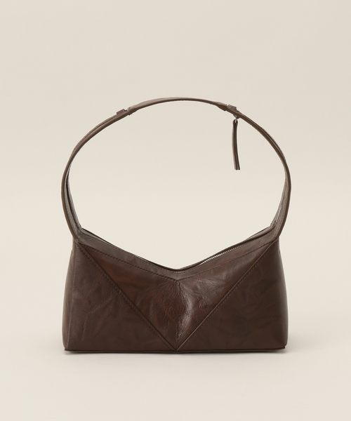 美品 LOW CLASSIC・ロウ クラシック ビーズバッグ LOW CLASSIC / ロウクラシック】Lc LEATHER CARAMEL BOX BAG
