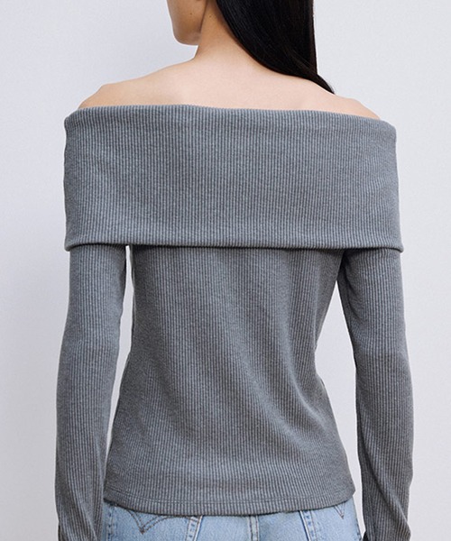 カップ付きオフショルダー 長袖（Tシャツ/カットソー）｜OUR