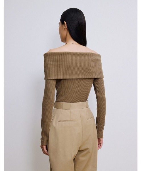 00's vintage goa ベージュ オフショルダー 長袖カットソー 00's vintage goa ベージュ オフショルダー 長袖カットソー 00's