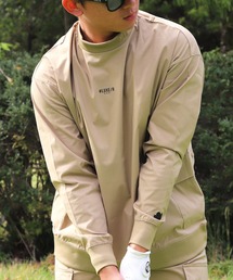 LUXE/R GOLF（ラグジュ ゴルフ）の「(RM)【LUXE/R GOLF】ストレッチ ブロード カーゴポケット モックネック プルオーバー シャツ（スウェット）」