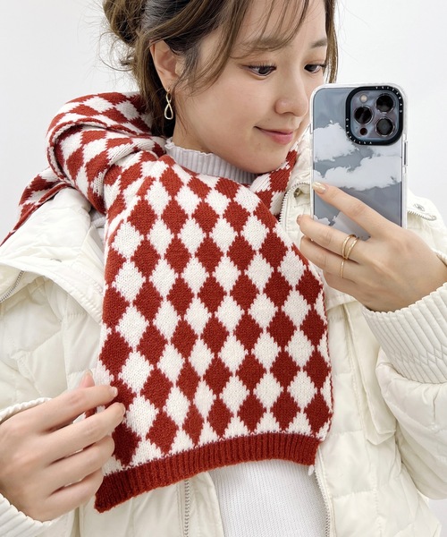 KNSM.Y さま専用⭐︎cos マフラー　チェック柄　モヘア OVERSIZED CHECK SCARF オーバーサイズモヘアマフラー｜COS コス