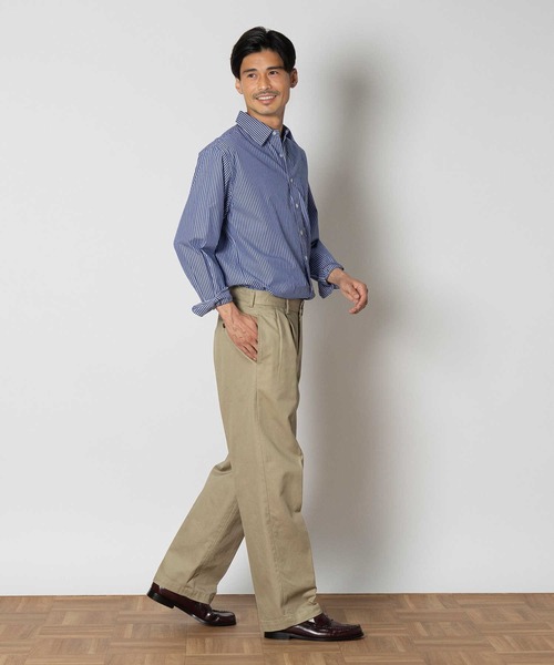 Right-on(ライトオン)の「【BRITISH KHAKI】ツイルトラウザー(その他パンツ・メンズ・ホワイト/ベージュ・M/L/XL)」の19枚目の写真