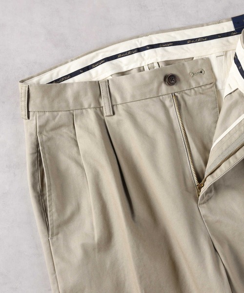 Right-on(ライトオン)の「【BRITISH KHAKI】ツイルトラウザー(その他パンツ・メンズ・ホワイト/ベージュ・M/L/XL)」の4枚目の写真