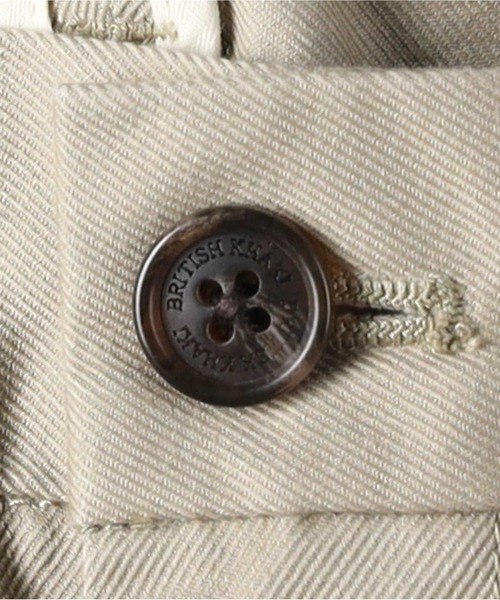Right-on(ライトオン)の「【BRITISH KHAKI】ツイルトラウザー(その他パンツ・メンズ・ホワイト/ベージュ・M/L/XL)」の5枚目の写真