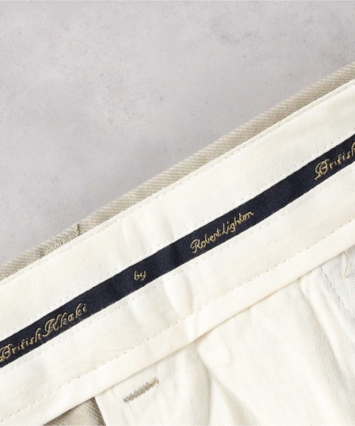 Right-on(ライトオン)の「【BRITISH KHAKI】ツイルトラウザー(その他パンツ・メンズ・ホワイト/ベージュ・M/L/XL)」の6枚目の写真