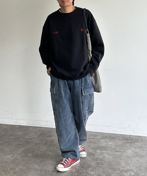 U.S. POLO ASSN.(ユーエスポロアッスン)の「1ポイント刺繍裏起毛スウェット(Tシャツ/カットソー・メンズ・ブラック/グレー/ホワイト・MEDIUM/LARGE)」の16枚目の写真