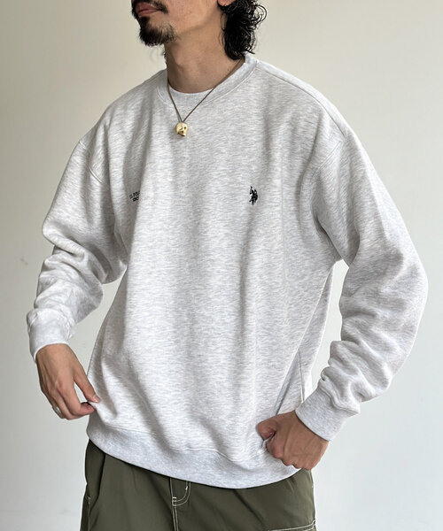 U.S. POLO ASSN.(ユーエスポロアッスン)の「1ポイント刺繍裏起毛スウェット(Tシャツ/カットソー・メンズ・ブラック/グレー/ホワイト・MEDIUM/LARGE)」の21枚目の写真
