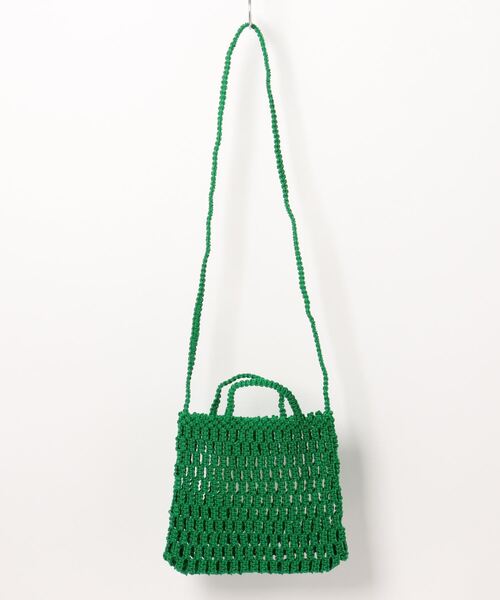 UNBILLION（アンビリオン）の「アフリカンスクエアー AFRICANSQUARE / ナイロンバッグ ミニハンドル ロングショルダー（ショルダーバッグ・レディース・グリーン/ダークブルー・FREE）」の7枚目の写真