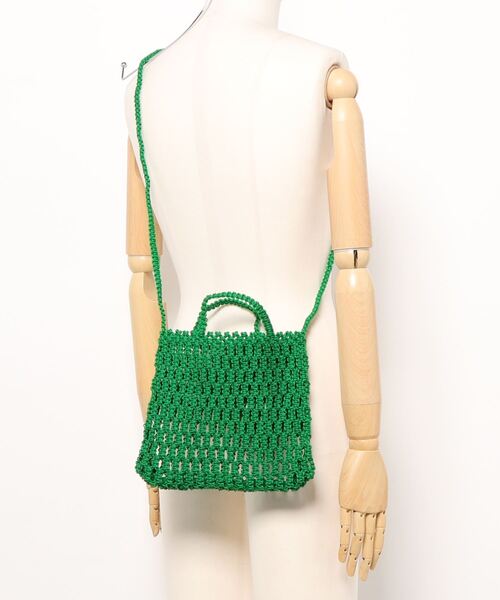 UNBILLION（アンビリオン）の「アフリカンスクエアー AFRICANSQUARE / ナイロンバッグ ミニハンドル ロングショルダー（ショルダーバッグ・レディース・グリーン/ダークブルー・FREE）」の10枚目の写真