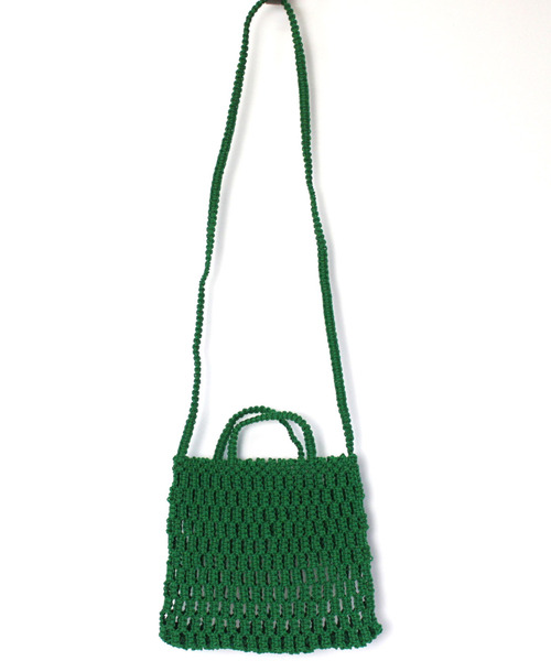 UNBILLION（アンビリオン）の「アフリカンスクエアー AFRICANSQUARE / ナイロンバッグ ミニハンドル ロングショルダー（ショルダーバッグ・レディース・グリーン/ダークブルー・FREE）」の4枚目の写真