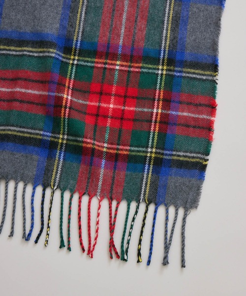 KATHARINE ROSS（キャサリンロス）の「【KATHARINE ROSS】ウールMIXチェックストール（ストール/ショール・レディース・ブルー/ダークグリーン/レッド・MEDIUM）」の9枚目の写真