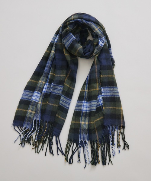 KATHARINE ROSS（キャサリンロス）の「【KATHARINE ROSS】ウールMIXチェックストール（ストール/ショール・レディース・ブルー/ダークグリーン/レッド・MEDIUM）」の18枚目の写真