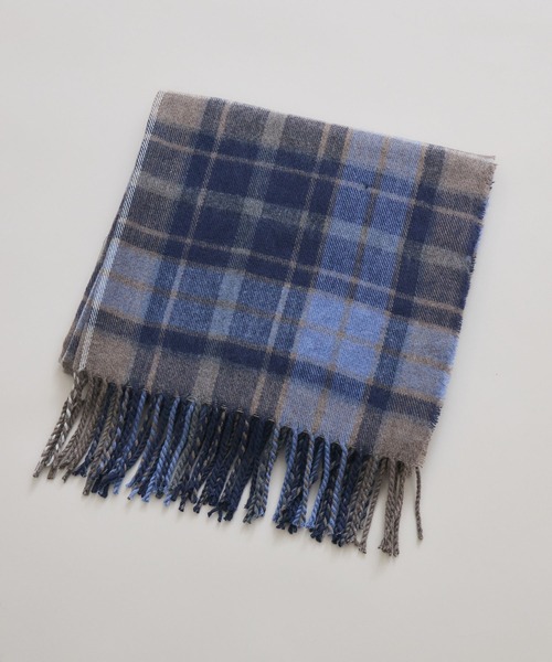 KATHARINE ROSS（キャサリンロス）の「【KATHARINE ROSS】ウールMIXチェックストール（ストール/ショール・レディース・ブルー/ダークグリーン/レッド・MEDIUM）」の6枚目の写真
