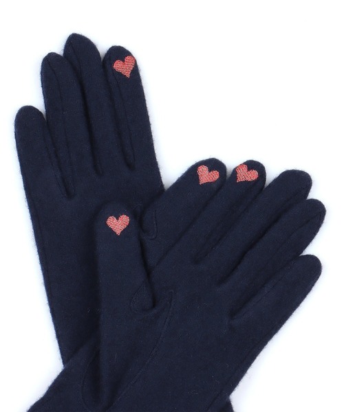 Vivienne Westwood ACCESSORIES(ヴィヴィアンウエストウッドアクセサリー)の「ORB刺繍 ニット手袋【249156 328L】(手袋・レディース・ダークグレー/ネイビー/ブラック/ワイン・FREE)」の9枚目の写真