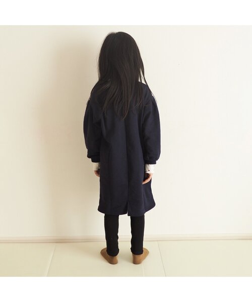 apres les cours（アプレレクール）の「【リンク】アルファベットレイヤードワンピース（ワンピース・キッズ・ネイビー/アイボリー・90/100/110/120/80/130/140）」の20枚目の写真