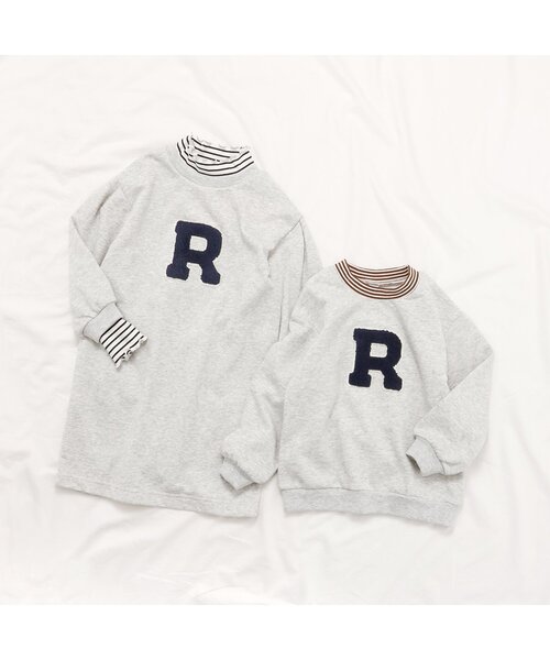 apres les cours（アプレレクール）の「【リンク】アルファベットレイヤードワンピース（ワンピース・キッズ・ネイビー/アイボリー・90/100/110/120/80/130/140）」の15枚目の写真