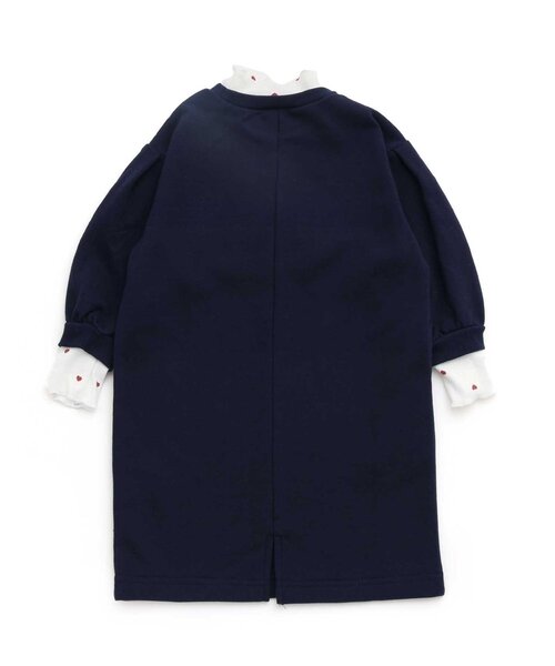 apres les cours（アプレレクール）の「【リンク】アルファベットレイヤードワンピース（ワンピース・キッズ・ネイビー/アイボリー・90/100/110/120/80/130/140）」の8枚目の写真