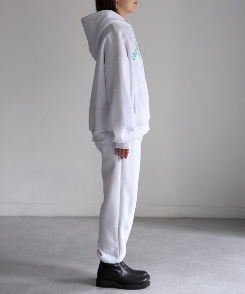 Riberry（リベリー）の「裏起毛パーカー/ロゴスウェット セットアップ（セットアップ・レディース・オートミール/グレー・FREE）」の17枚目の写真