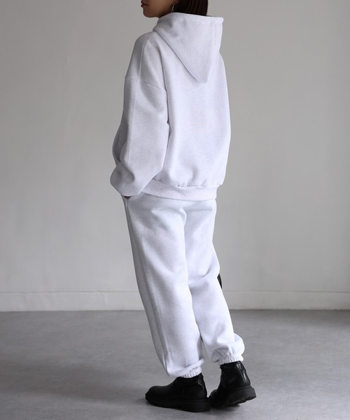 Riberry（リベリー）の「裏起毛パーカー/ロゴスウェット セットアップ（セットアップ・レディース・オートミール/グレー・FREE）」の15枚目の写真